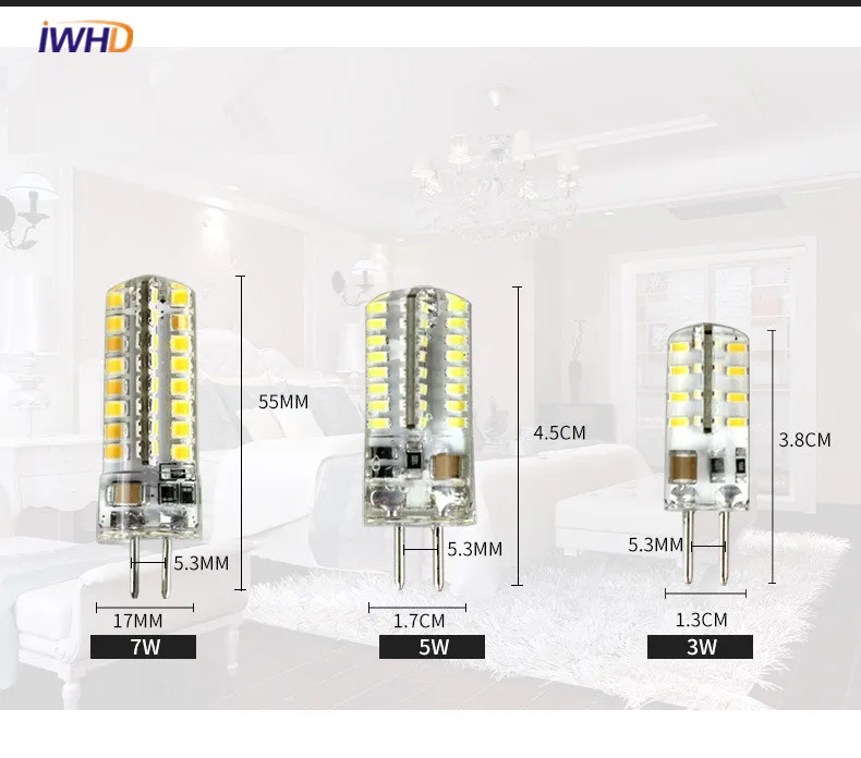 G5 светодиодный светильник 220 В Bombillas светодиодный s 3 Вт 5 Вт 7 Вт лампа for светодиодный светильник заменить галогенный прожектор люстра
