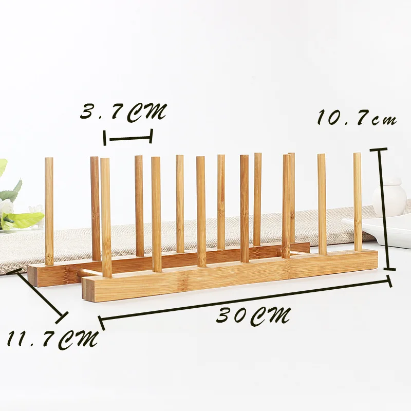 Портативная сушилка для посуды, креативная простая бамбуковая ручная Подставка для хранения, кухонный шкаф, органайзер, тарелка для посуды