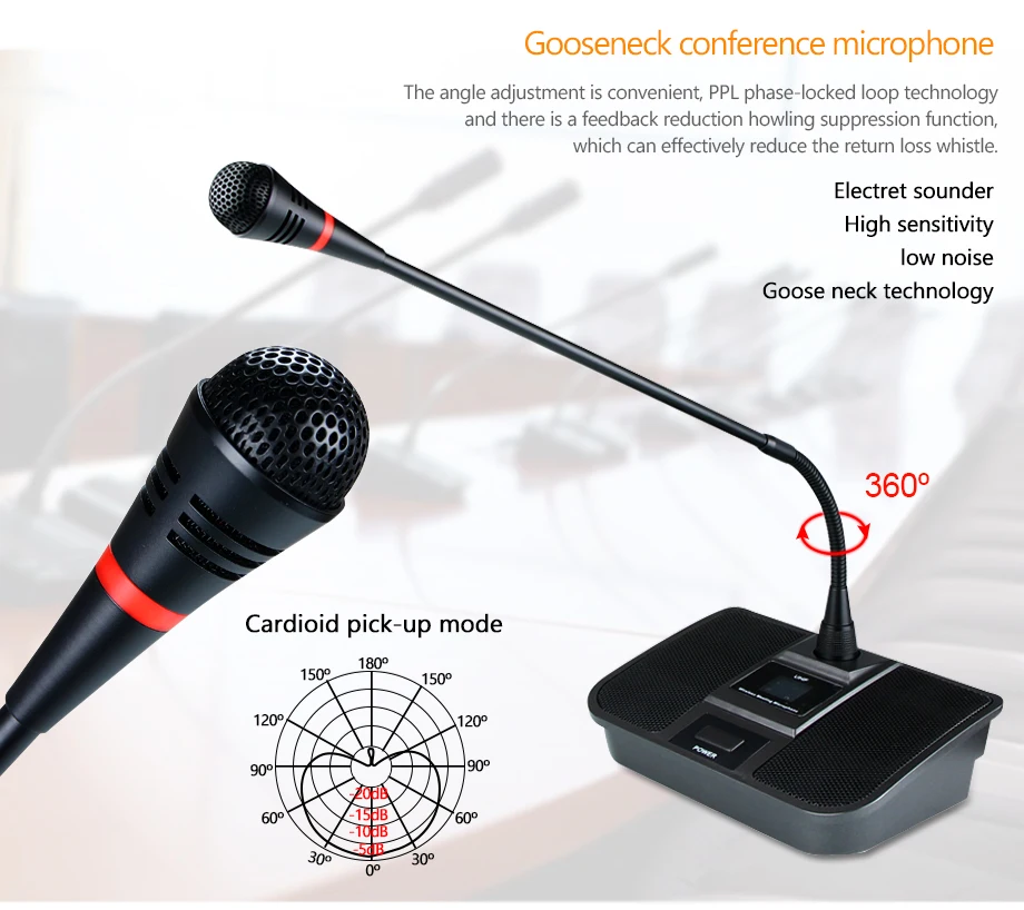 oupushi HY318 8 Channel lapel microphone ,handheld mics with Gooseneck