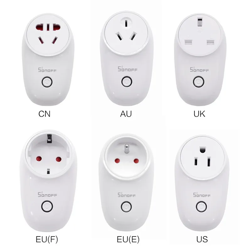 Автомобильная зарядка автомобильная USB розетка Sonoff S26 WiFi Smart Plug - EU/US/UK/CN/AU 12V
