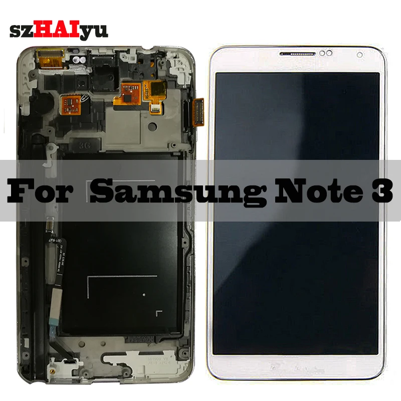 

SZHAIYU 5.7'' Adjust Brightness LCD For Samsung Galaxy Note 3 N900 N900Q N9005 N900A N900T LCD Display Touch Screen