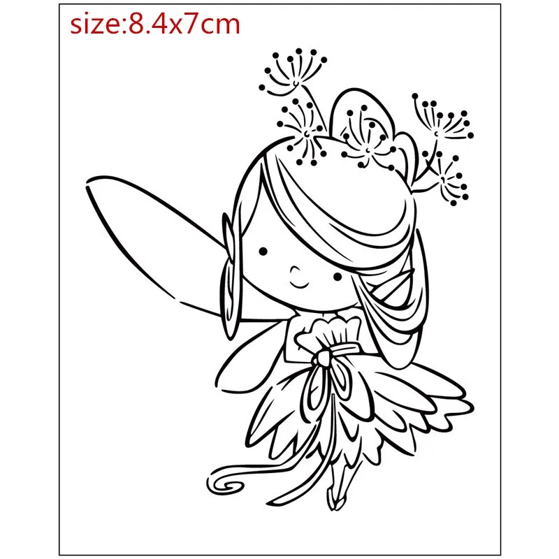 

Girl and boy Transparent Rubber Silicone Clear Stamps and metal cutting dies for Tampons Seal Card Making Diy
