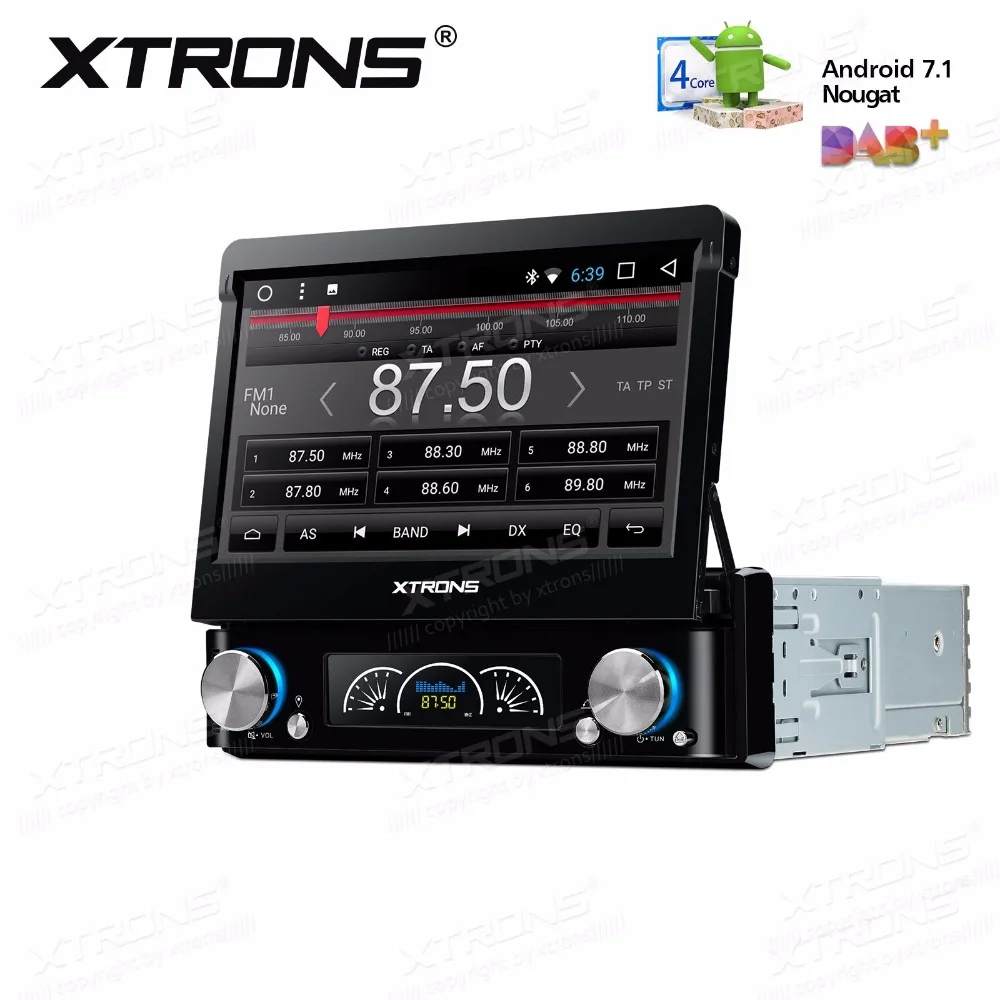 Top 7" Detachable Panel Design Quad Core Android 7.1 Nougat OS 1 Din Car DVD Single Din Car Multimedia One Din Car Radio 4