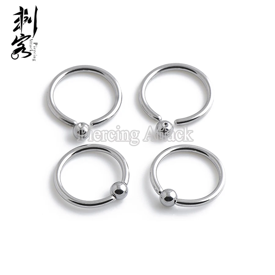 

316L Surgical Steel Captive Rings 16 Gauge Lot of 100pcs Basic Body Jewelry