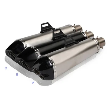 

Motorcycle exhaust pipe muffler sportster akrapovic escapamento de moto with db killer for cbr190 ninja 250 r25 tmax 530 cb650f