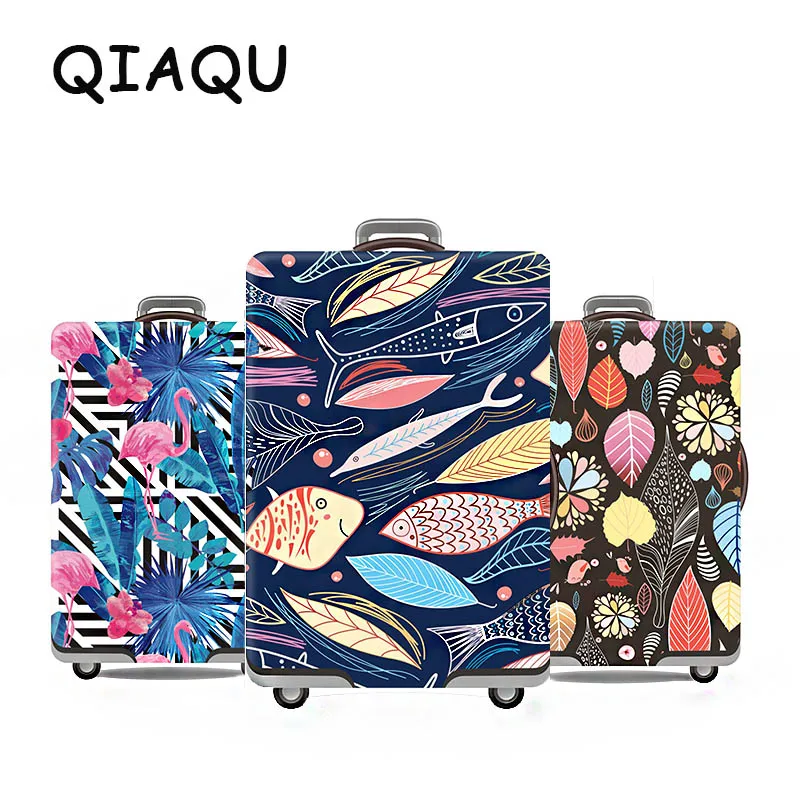 Qi Горячий Модный Дорожный багажный чехол Защитный чехол для чемодана тележка чехол для путешествий Lugagge Tag чехол для 19-32 дюймов