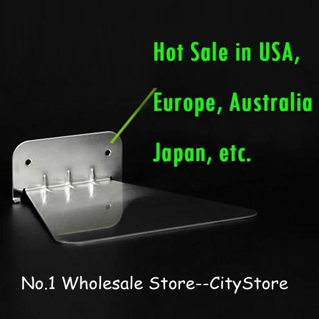 

Modern stainless book shelf 4 pcs/set wall invisible bookshelf for home decoration Floating Bookshelf