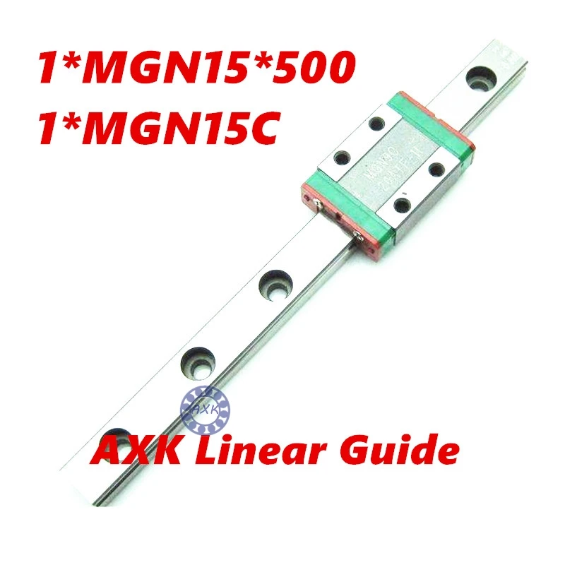 linear rail guide MGN15 length 500mm with minature Motion MGN15H CNC part