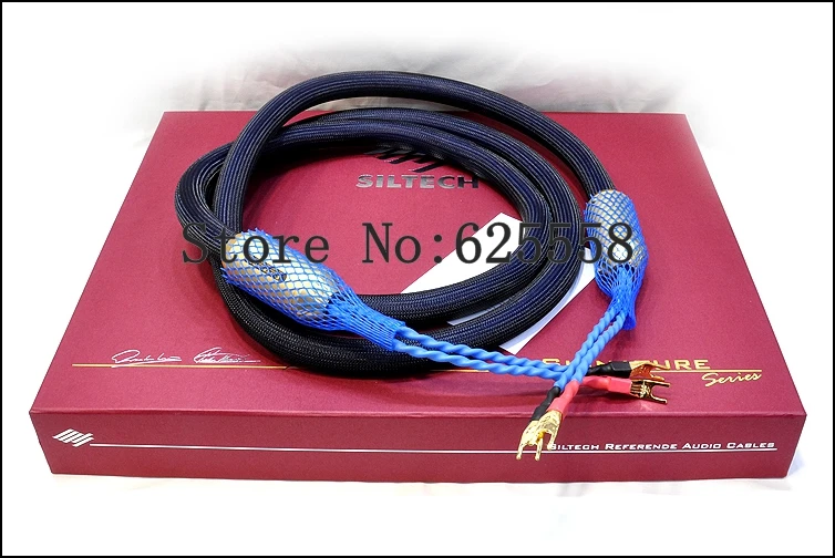 

Siltech G7 Emperor Double Crown speaker cable 2.5M Audio speaker cable silver-gold with box