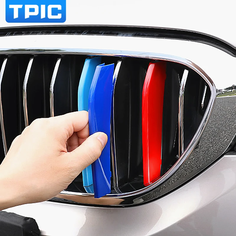 TPIC 3D Автомобильные Передние решетки отделка спортивные полосы чехол для BMW F20 F21 E87