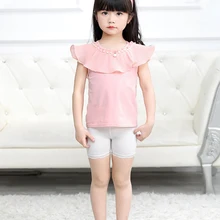 Летние детские леггинсы с тремя точками для девочек, непромокаемые брюки, шорты