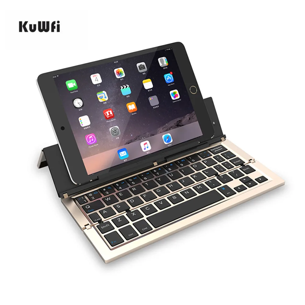 

KuWfi Foldable Keyboard Wireless Mini Bluetooth 3.0 Laptop Tablet for Android IOS Mac Windows iPhone ipad keyboard