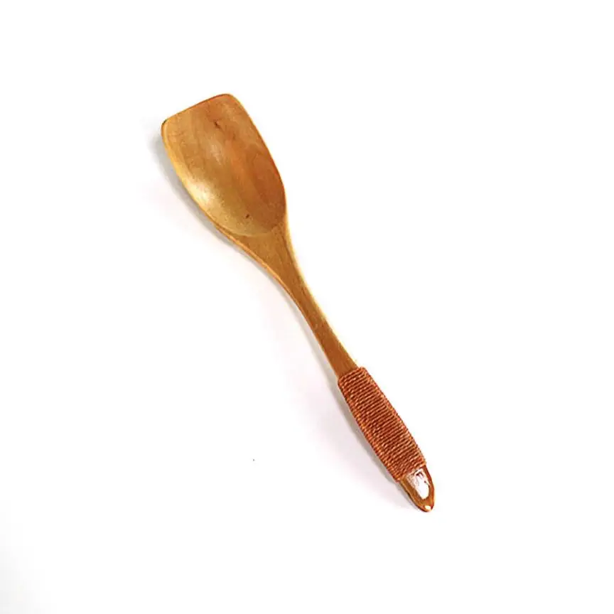 Кофе коричневый деревянная ложка бамбуковая кухонная посуда инструмент суп чайная ложка Питание 30jan24 - Цвет: A