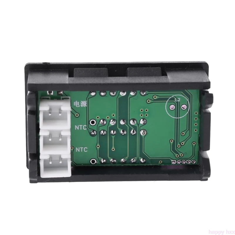 Двойной дисплей, перем. ток 5 V-80 V термометр w 2 NTC водонепроницаемый датчик температуры 12 V 24 V 72 V Автомобиль Мотоцикл