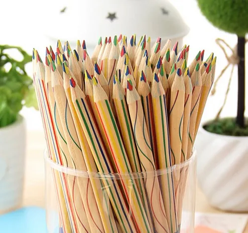 

Creative stationery students office stationery 4 color in one pen pencil Z895