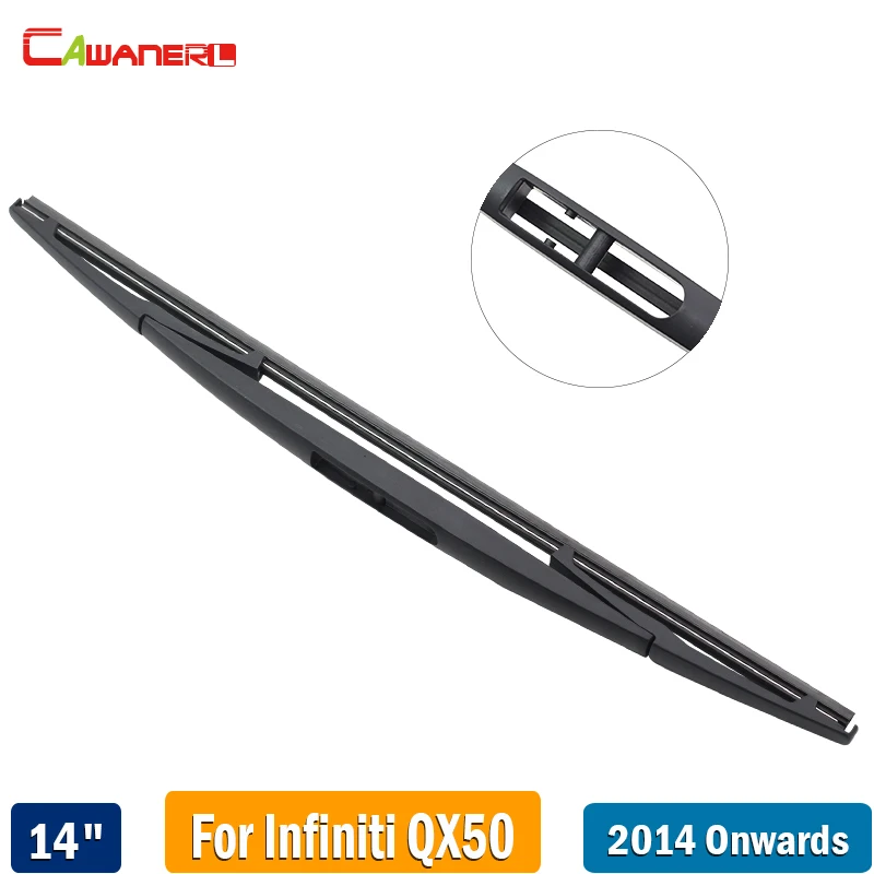 Cawanerl For Infiniti QX50 2014 2015 2016 2017 Car Rubber Back Window