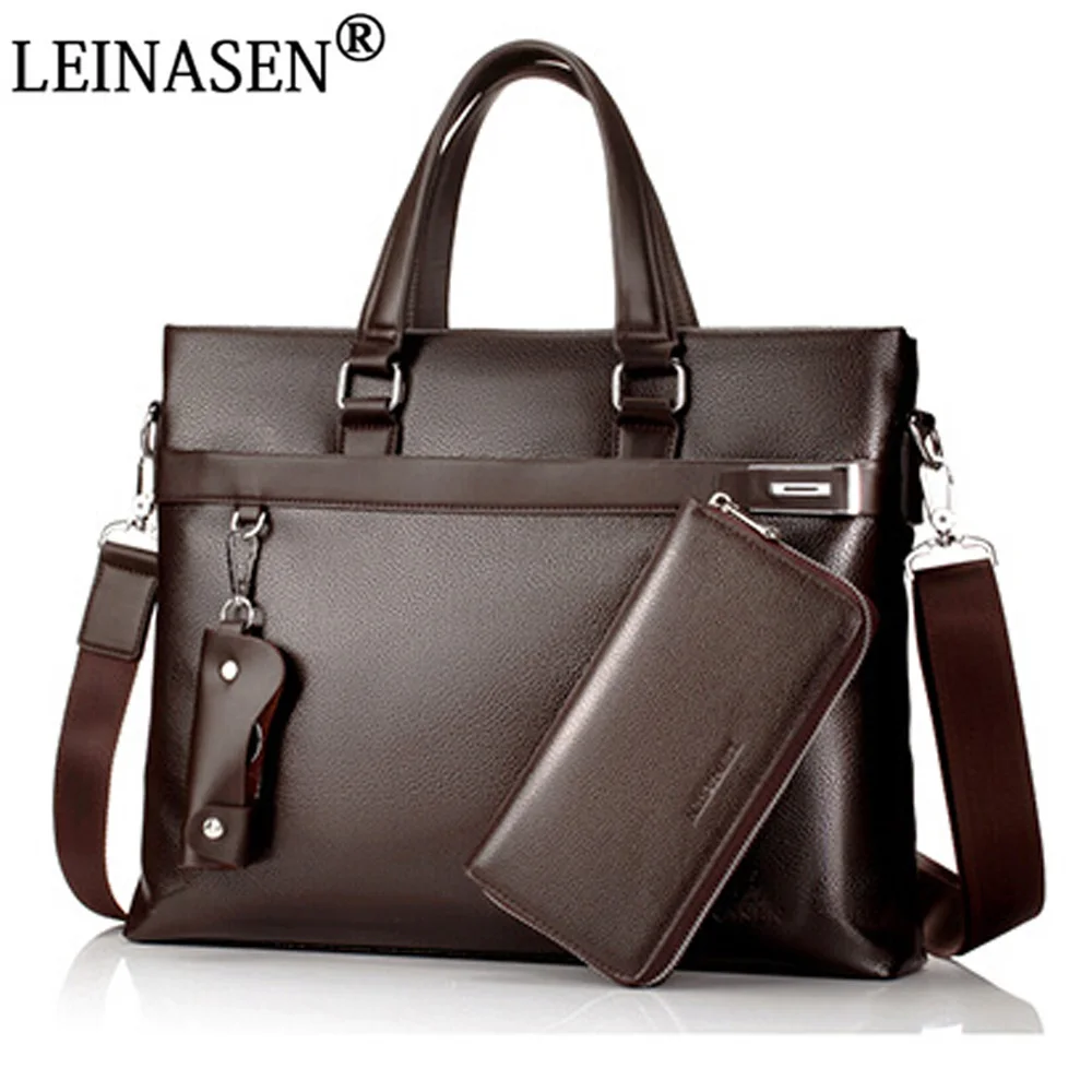 2017 Men Casual Briefcase Solid Business Brand Shoulder Bag Leather Messenger Bags Computer Laptop Handbag Bag Men's Travel Bags safebet brand men casual briefcase business shoulder bag pu leather messenger bags computer laptop handbag bag men s travel bags