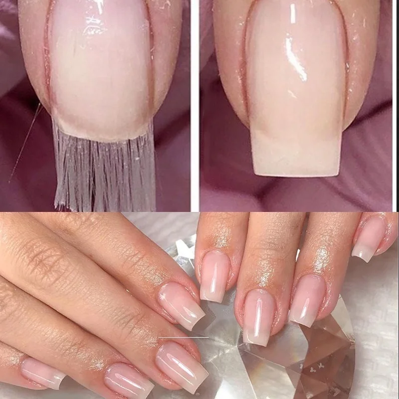 6 шт./компл. из стекловолокна для наращивания ногтей fibernails Акриловые Советы маникюрный салон инструмент кривизны зажимы для ногтей советы нейл-арта в партии