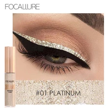 Focallure 5 цветов мерцающий подводка для глаз корейская косметика водостойкие пигменты Блестящая Серебристая розовая синяя Золотая блестящая подводка для глаз макияж