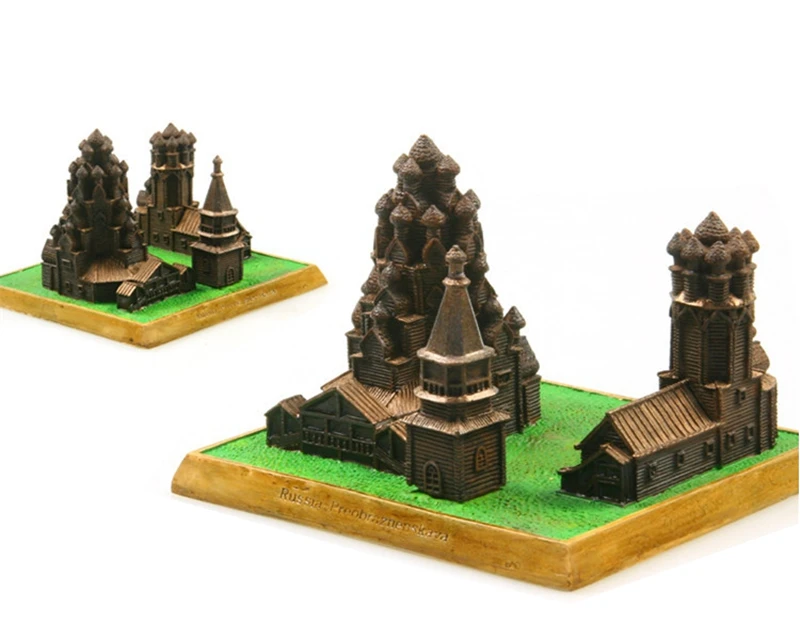 Kopen Hot Koop Rusland Kerk Creatieve Hars Ambachten Wereldberoemde Landmark Model Toerisme Souvenir Geschenken Collectie Home Decor