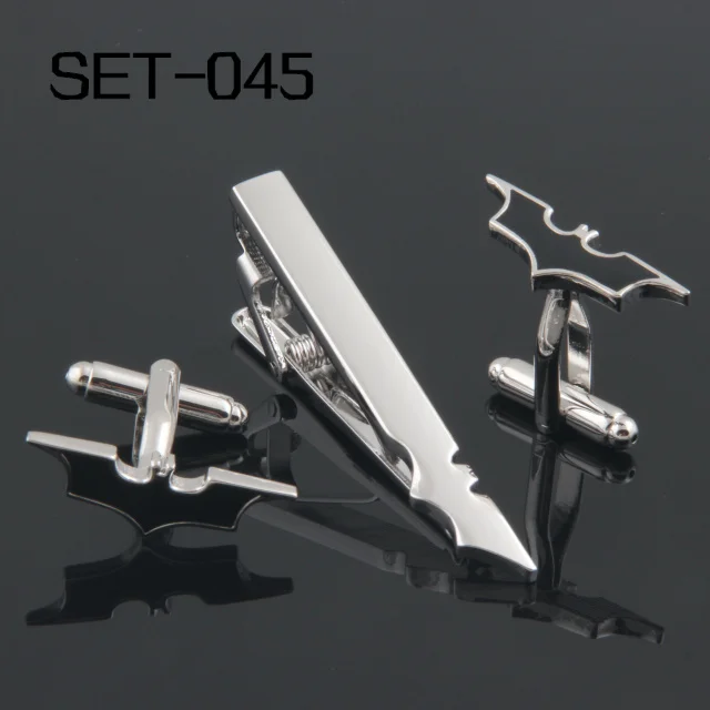 

Novelty Interesting Tie Clips & Cufflinks Set Can be mixed Free Shipping Set 045