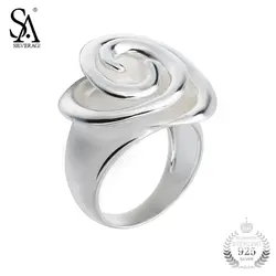 SA SILVERAGE кольцо серебро 925 кольца цветка для Для женщин девушка чистого серебра S925 Fine Jewelry 2018 свадебные Рождественский подарок