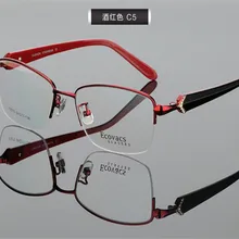 54-17-138 Для женщин Модный люксовый со стразами очки с полуободками красного, фиолетового, розового цвета, близорукость очки UV400 очки ZJH3075