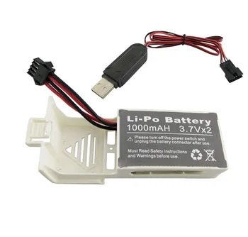 

1 Pcs 3.7v 1000mah Battery + 1pcs USB Udi U842 U842-1 U818S Rc Quadcopter Drone Black Spare Parts Batteries Set