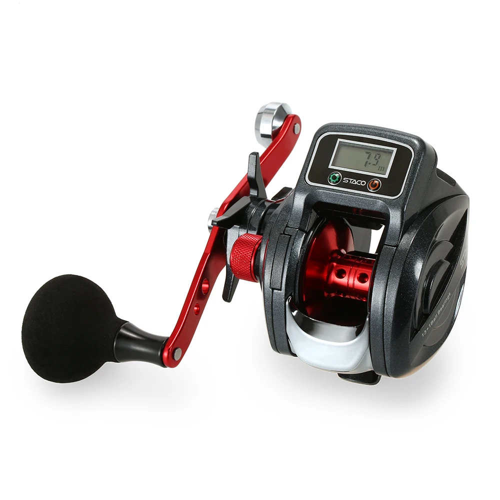 New Low Profile Linecounter baitcasting Fishing Reel 6.31 13+1 Ball