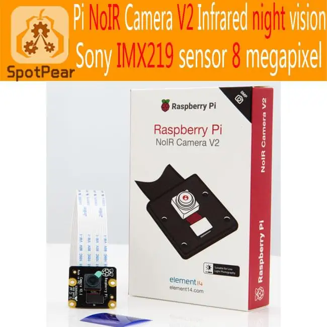 Raspberry Pi официальный NoIR Камера v2, lastest IMX219 сенсор, 8 мегапиксельная камера, инфракрасная камера ночного видения в Камера V2