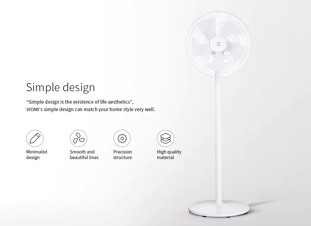 Xiaomi VIOMI Домашний Настольный напольный вентилятор Natual Wind вертикальный 3 регулировки механический, напольный стоящий вентилятор воздушный