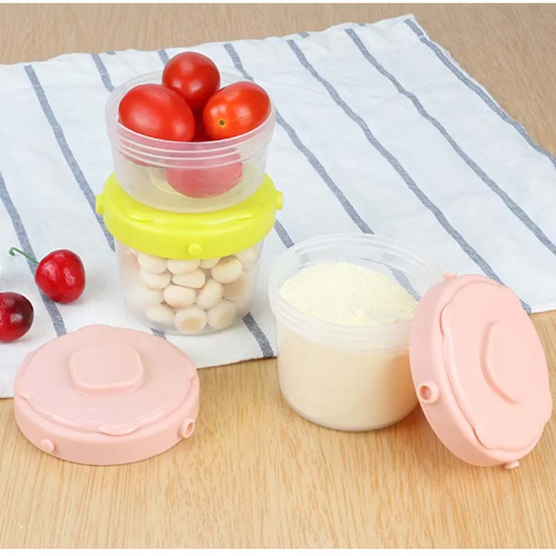 3 шт. Детские Портативные дозаторы для молочного порошка, контейнер для хранения пищевых продуктов, миска для кормления малышей, многофункциональная коробка для пищевых продуктов