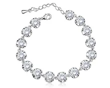 2016 Venta Nuevas Llegadas Pulsera de La Boda Nupcial de La Joyería Con AAA Cubic Zirconia Mujeres Top Regalo de Aniversario Bijoux Envío Gratis