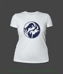 Для женщин футболка Инь и Ян лошадь Дизайн женские футболки 2018 лето