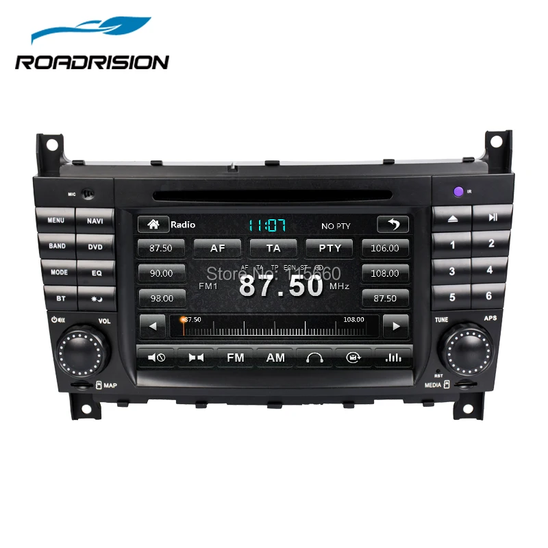 Автомобильный DVD плеер RoadRision 2Din для Mercedes Benz W203/W209/W169/w222/A Class/A160/C Class/C180/C200/CLK200/CLK350