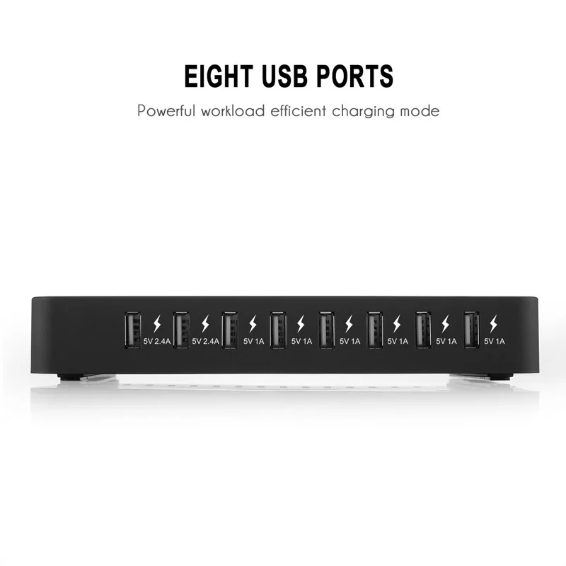 Настольное USB зарядное устройство с 8 портами 2 4 А|Зарядные устройства| |