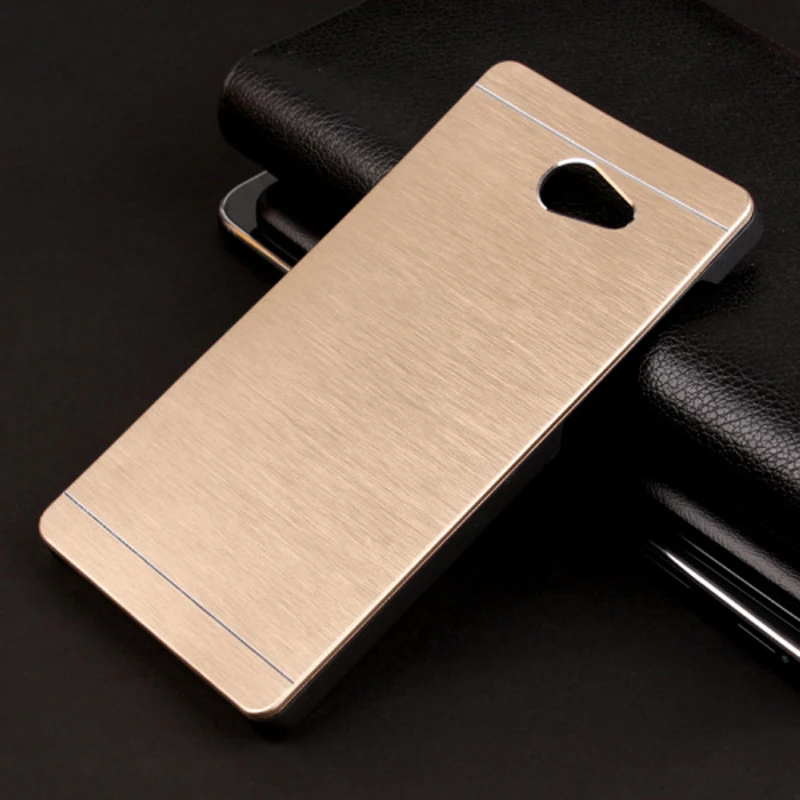 Fashion Portable For Sony Xperia M2 D2302 D2303 S50h Metal Brushed Aluminum+platic frame Capa Celular back cover case