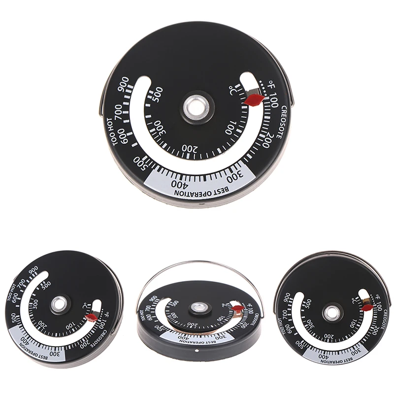 

1 PC Fireplace Thermometer Wood Log Burning Stove Pipe Fire Flue Heater Aluminum Alloy High Quality