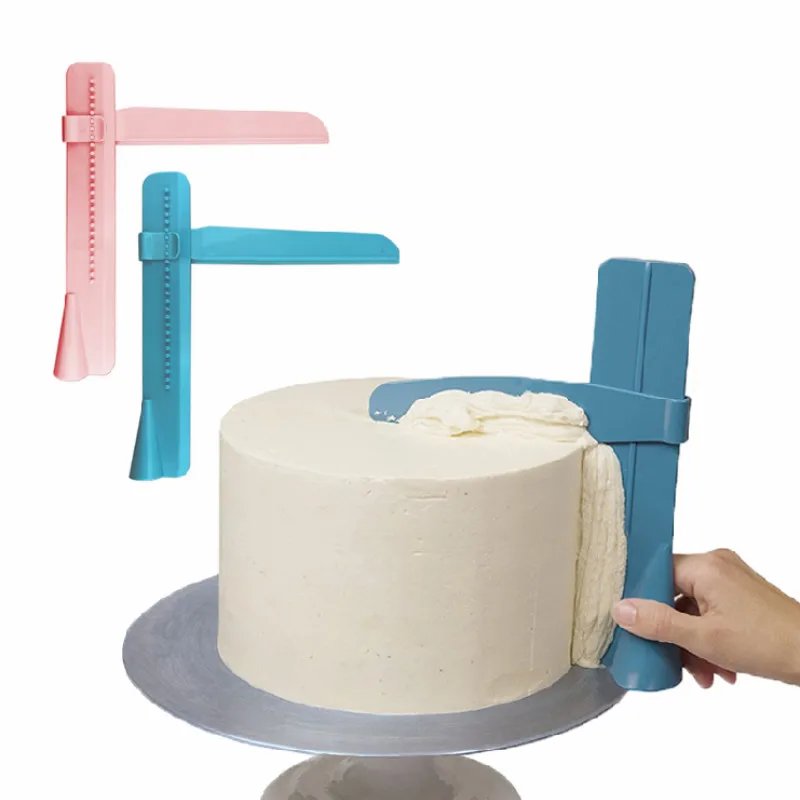 

Cake Tool Cake Scraper Smoother Adjustable Fondant Spatulas Cake Edge Smoother Cream Decorating DIY Kitchen Bakeware Tableware