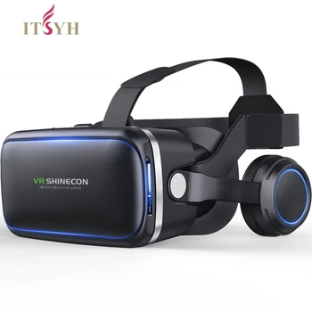 

ITSYH VR box glasses 6.0 Virtual Reality 3D VR for 4.7" -6.0" phone glasses headset helmets smartphone Full package TW-413