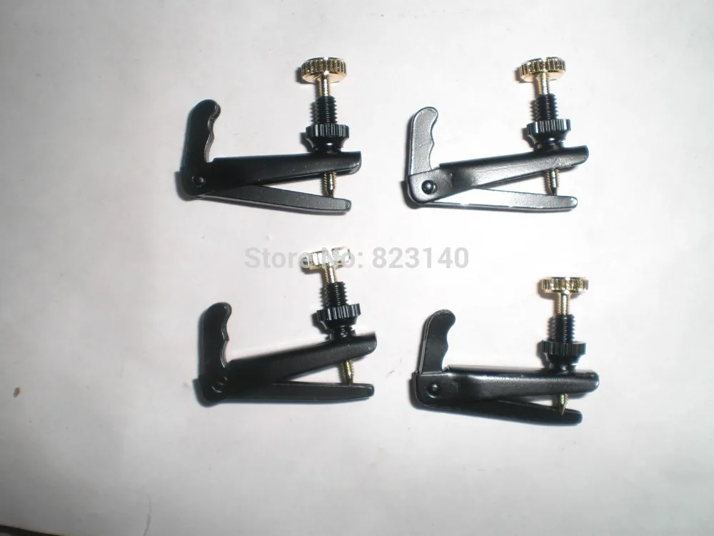 

12 PCs High Quality Black and Gold Violin Fine tuner 3/4-4/4, String Adjuster