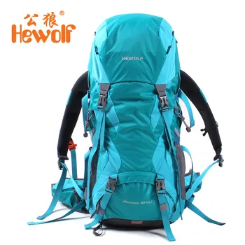 

Hewolf 45L+5L Outdoor Bags Waterproof Nylon Hiking Backpacks Outdoor Camping Mochilas Climbing Mountaineering Bags Rucksack