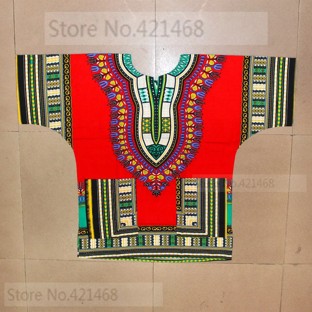 (Fast shipping) New fashion design african traditional printed 100% cotton Dashiki T-shirts for unisex (MADE IN THAILAND) african suit