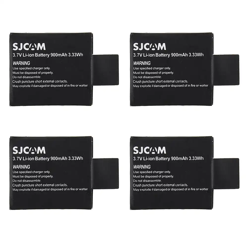 Doscing 4 шт. SJ4000 SJCAM перезаряжаемые батареи + USB двойное зарядное устройство для WiFi