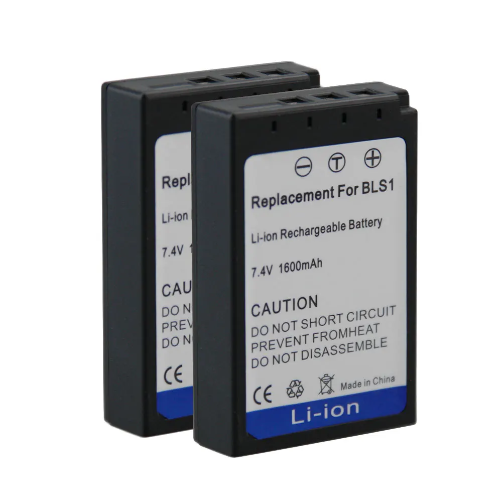 Buy DigitalBoy Camera Battery 2pcs BLS 1 BLS1 BLS 1 For OLYMPUS E PL1 E400 E410