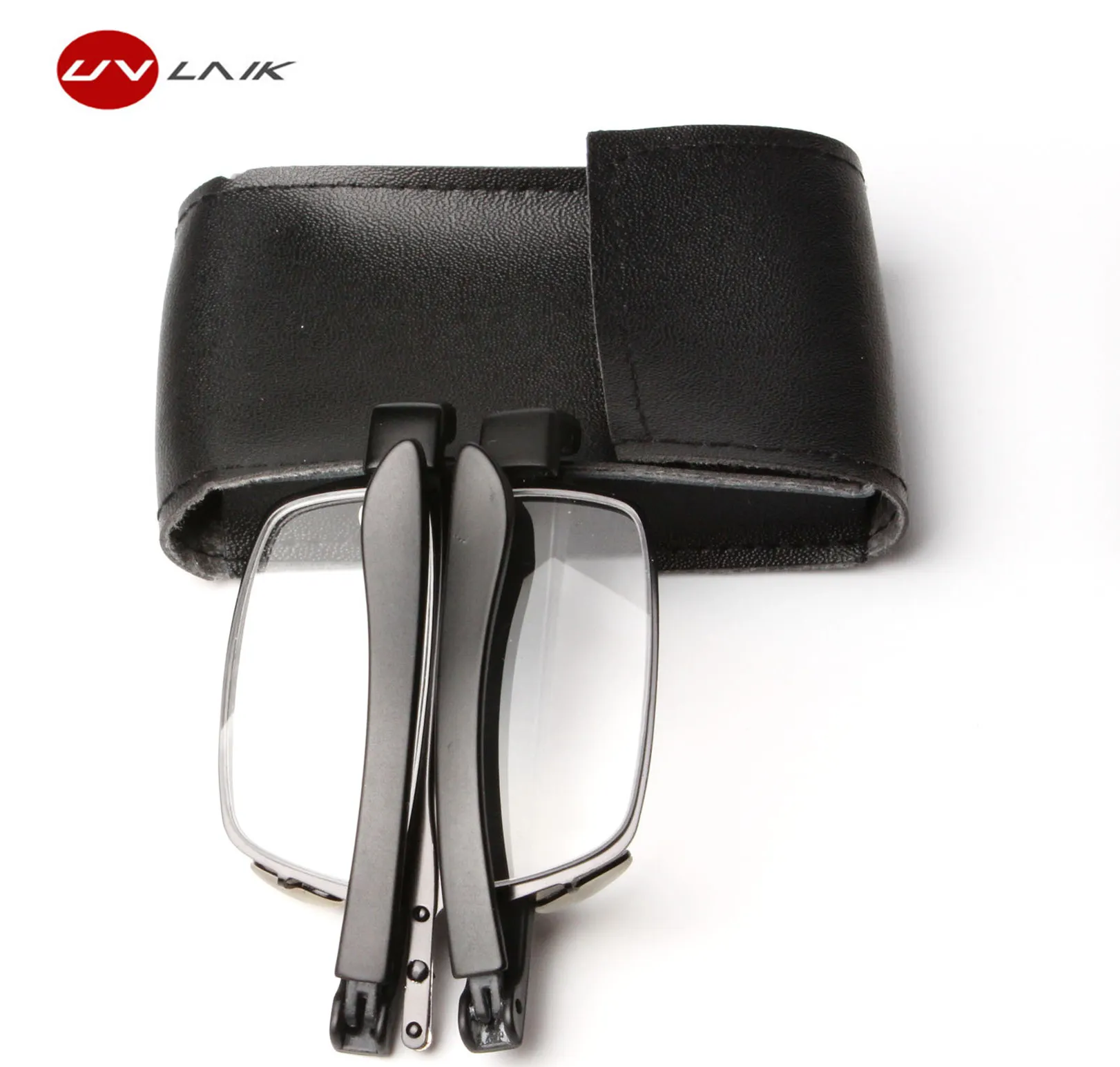 

UVLAIK Foldable Presbyopic Eyeglasses Women Men Frame Folding Slim Reading Glasses Anti-reflection Presbyopic Eyeglasses