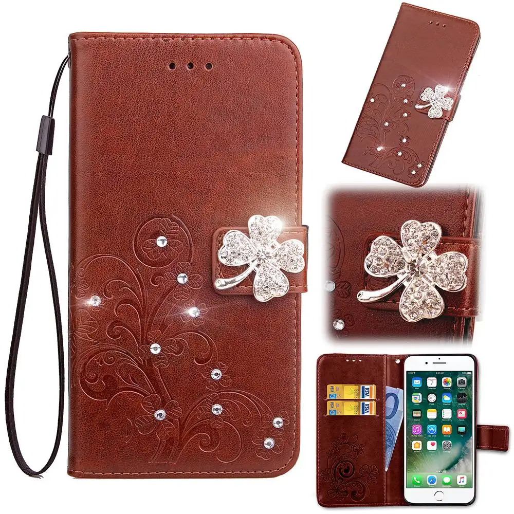 

Diamond Case For Xiaomi Mi Max 2 Max2 2017 New Arrival Glitter Rhinestone Coque Flip Wallet Leather Cover Card Slot Phone Cases