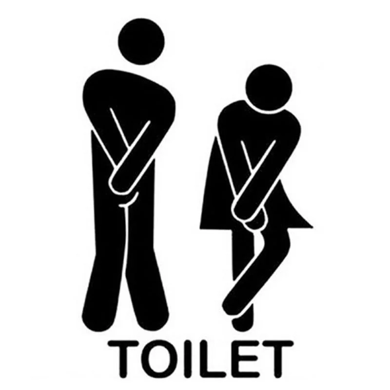 

New Toilet Door Stick Man/Women Wall Stickers Vinyl Decals Decoration Sign Art Fashion Decor SF66