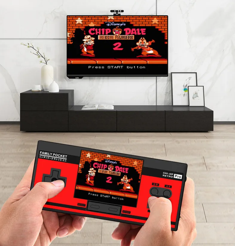 Новая 638 Классическая игра FC поддержка 2 плеера ТВ выход PAP Games портативная 8 битная