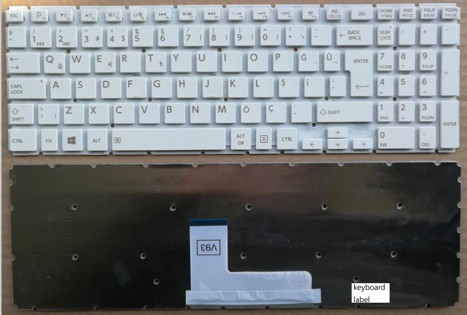 

News keyboard for TOSHIBA L50-B L50D-B L55DT-B S50-B Turkish/RUSSIAN layout